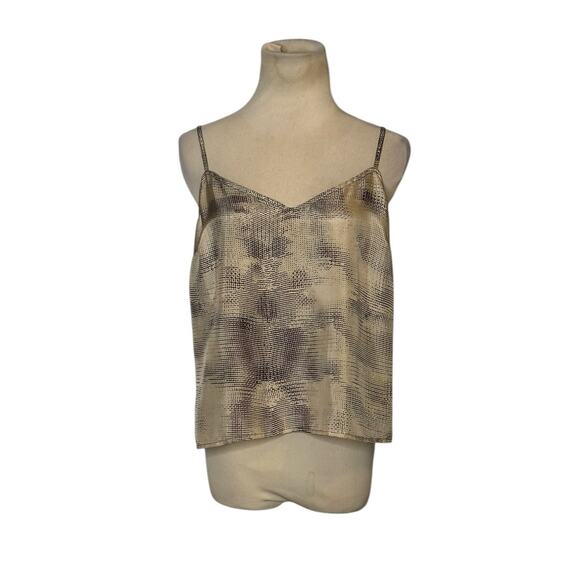 Tracy Reese tan brown silk cami top size Medium - Picture 1 of 10
